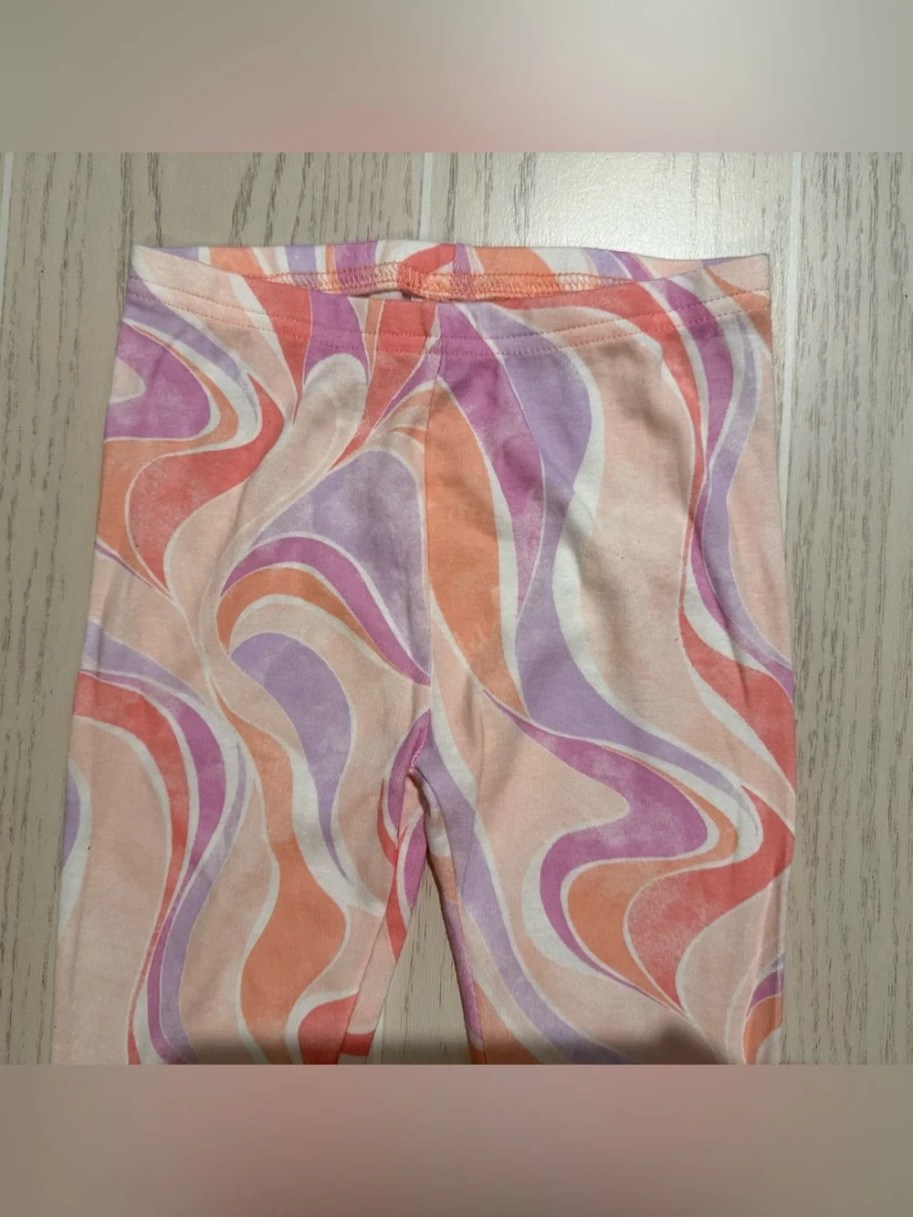 Carter’s Toddler Girls 4T 2pc Pajama Set Peach Purple Swirl NWT